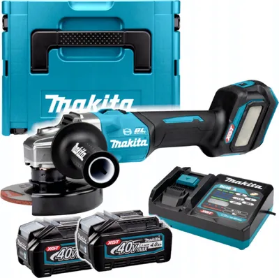 Zdjęcie produktu dla Makita Szlifierka Kątowa 40Vmax Xgt 125Mm 2X4,0Ah Aws Reg.obr. Ga023Gm201