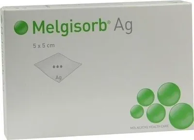 Immagine prodotto di Melgisorb Ag bendaggio 5x5 cm 10 pz