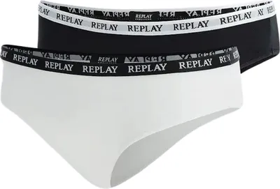 Immagine prodotto di Pantaloni da donna Replay con logo in vita confezione da 2 pezzi