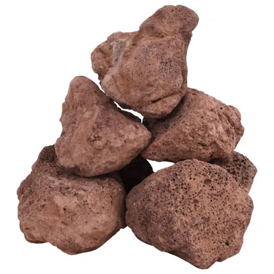 Zdjęcie produktu dla vidaXL Granulat lawowy 10 kg Czerwony 10-30 cm
