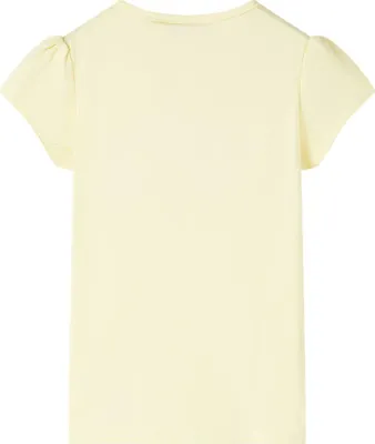 Produktbild von vidaXL Kinder-T-Shirt Zartgelb 128