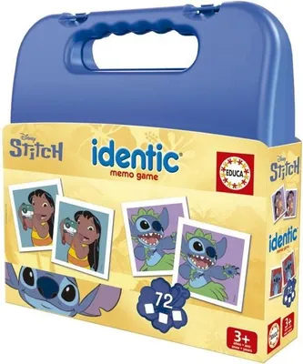 Zdjęcie produktu dla Gra Pamięciowa Identic Stitch EDUCA, 72 Karty, Rozwija Pamięć i Koncentrację, Dla Dzieci od 3 Lat