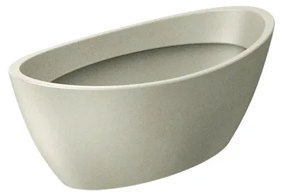 Produktbild von Blumentopf Aria, oval, Sand, 40 x 20 x 16 cm