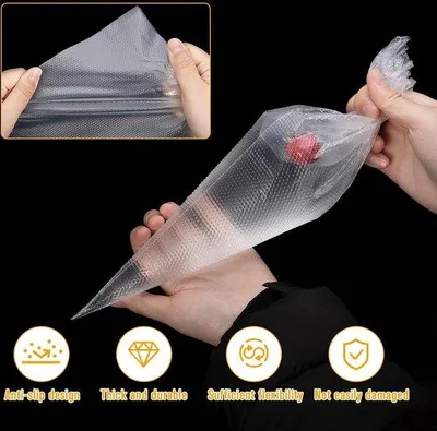 Image de 100 poches à douille réutilisables pour la décoration de gâteaux et de pâtisseries