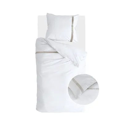 Produktbild von Walra Bettwäsche Timeless Chic Weiß - 155x220 cm