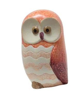 Produktbild von Eule Kauz Deko Garten Tier Vogel Zaunhocker Keramik Figur Skulptur Schleiereule