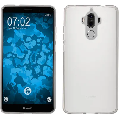 Produktbild von PhoneNatic Case kompatibel mit Huawei Mate 9 - Crystal Clear Silikon Hülle transparent + 2 Schutzfolien