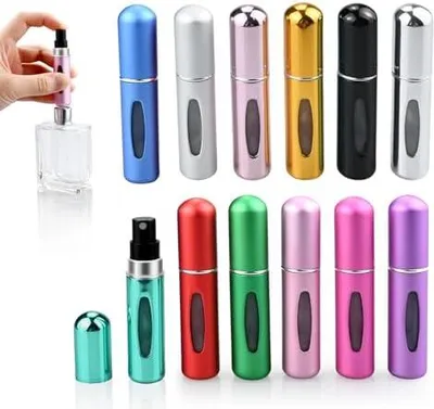 Produktbild von 12PCS 5ml Parfümzerstäuber,Parfümzerstäuber Nachfüllbar,Parfüm Abfüller,Parfum Zerstäuber Für Unterwegs,Urlaub,Camping,Business(12 Farben)