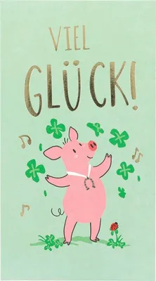 Produktbild von Postkarte Hello you 33-Viel Glück!