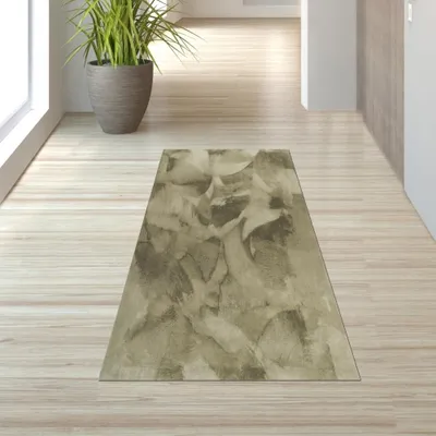 Produktbild von Teppich grün weich pflegeleicht saugrobotergeeignet für Wohnbereiche Größe - 60 x 110 cm