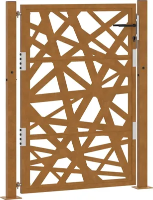 Immagine prodotto di Cancello da giardino 100x125 cm in acciaio corten design leggero