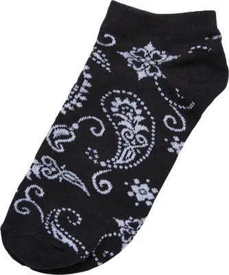 Immagine prodotto di Urban Classics TB6425 | Bandana Pattern No Show Socks 5-Pack Socks - Colore: Nero - Taglia: 47-50