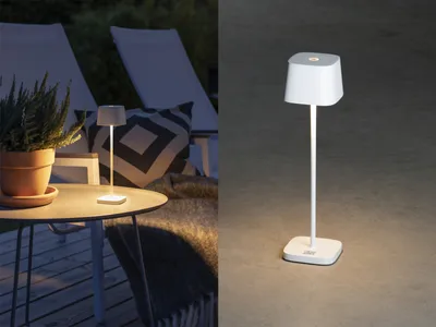 Produktbild von Konstsmide Akku-Tischleuchte Capri Mini weiss | Indoor/Outdoor | 7829-250