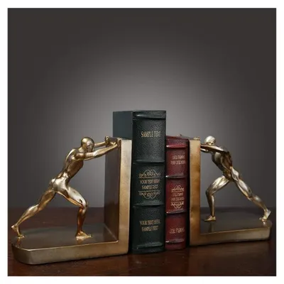 Image de Solidchoice - Supports décoratifs en résine pour livres, idéaux pour la maison et le bureau