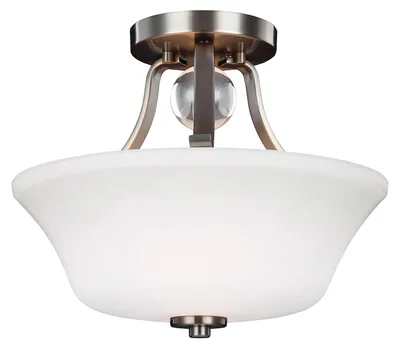Produktbild von Elstead Evington Deckenleuchte E27 2-fach Satiniertes Nickel