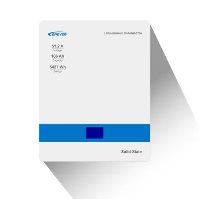 Produktbild von EPEVER® Lithium Batterie LiFePO4 Batterien 51,2V 106Ah mit integriertem BMS, Wandmontage, LCD-Display, 0% MwSt