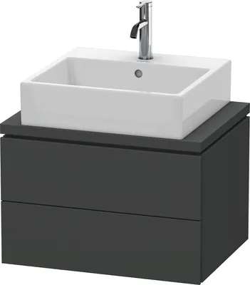 Produktbild von Konsolenunterschrank L-CUBE 400x620x477mm graphit matt graphit matt