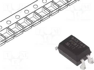 Produktbild von 2x Optokoppler Uce: 80V PC817X1NIP1B Optokoppler - ausgang Kanäle: 1 SMD