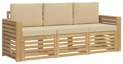 Immagine prodotto di vidaXL Set divani in legno massello di acacia