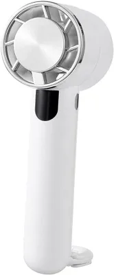 Obrázok produktu pre Ručný ventilátor, 5 nastaviteľných rýchlostí, nabíjateľný cez USB, prenosný, vhodný na cestovanie, biely