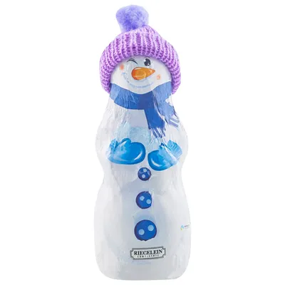 Produktbild von Riegelein Schneemann mit gestrickter Mütze Vollmilchschokolade 125g