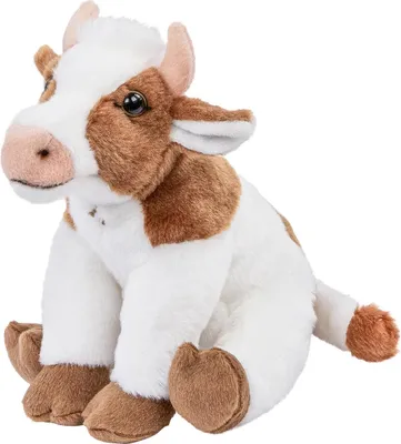 Produktbild von Kuh sitzend 18 cm braun-weiß Kuscheltier