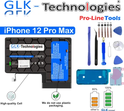 Produktbild von GLK-Technologies Akku für Apple IPhone 12 Pro Max Akku Batterie A2466 A2342 A2410 A2411