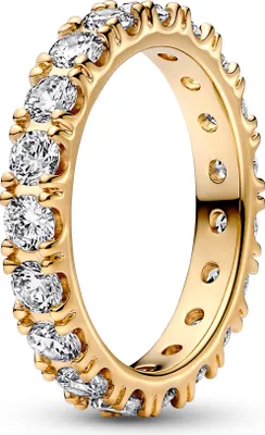 Produktbild von PANDORA Eternity Ring für Damen, goldfarben mit Zirkonia