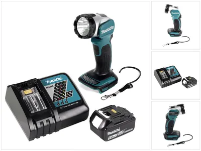 Obrázek produktu pro Makita DML 802 RT1 Akumulátorová lampa 18 V Li-Ion pro 14,4 a 18 V akumulátor + 1 x 5,0 Ah akumulátor + nabíječka