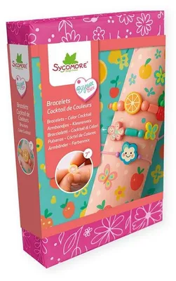 Immagine prodotto di Sycomore Kit fai da te per gioielli: braccialetti "tutti frutti" - Giocattolo creativo