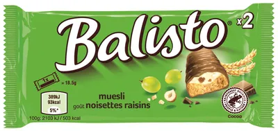 Produktbild von BALISTO - CANDY BALISTO MUELI BAR 37GR | Upoot a 20 Stück x 37 Gramm