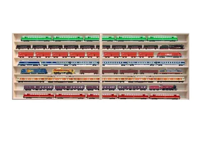 Produktbild von Sammlervitrine Holz - 2E43ALR / 8 Fächer mit Nuten