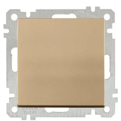 Produktbild von Schalter / Lichtschalter Gold Optik – Unterputz IP20 für Innen – CANDELA