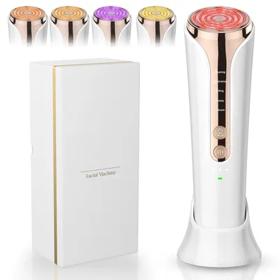 Produktbild von Mikrostrom-Gesichtsgerät, 5-in-1-Hautstraffungsgerät, Gesichtsmassagegerät für den Heimgebrauch zum Lifting, Straffen und zur Faltenreduzierung
