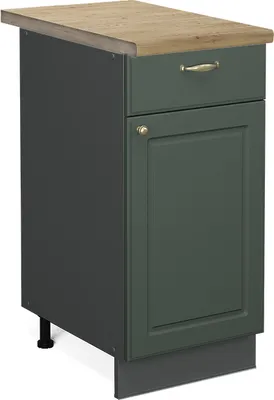 Obrázok produktu pre Kuchynská spodná skrinka Vicco Fame-Line Zelený a zlatý vidiecky dom 40 cm , AP Oak, Model 46024