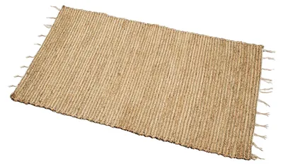 Rechteckiger Seegras-Teppich, natürlich, 150 x 80 cm