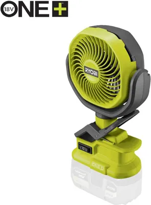 Produktbild von RYOBI Akku-Clip-Ventilator ONE+ RCF18-0 18V, Werkstatt-Ventilator, Elektro-Lüfter, 10 cm Trommeldurchmesser