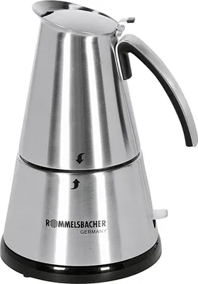 Zdjęcie produktu dla Rommelsbacher EKO 366/E, Elektryczny dzbanek do moki, 365 W, Stal nierdzewna