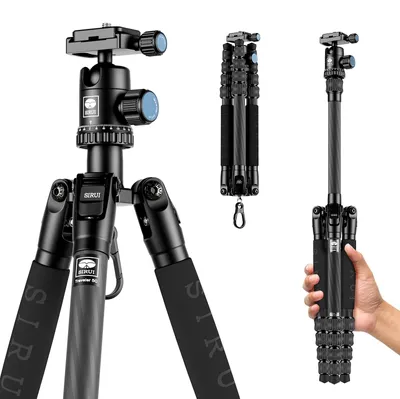 Immagine prodotto di Treppiede in carbonio SIRUI Traveler 5C con testa a sfera 3T-35, nero