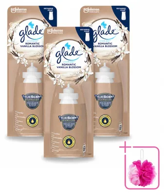 Obrázek produktu pro 3 x Náplň do osvěžovače Glade Sense & Spray, vůně Romantická vanilková květina - 18 ml - Balení 3 kusů