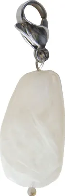 Image de Porte-clés Kentucky Horsewear « Lucky Charm » avec pendentif en pierre, blanc, taille L