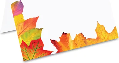 Image de Marque-places PRICARO "Feuilles d'automne", 50 pièces