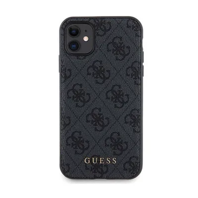 Produktbild von Guess 4G Metal Logo Hüllenset Für Iphone 11 + 5000 Mah Magsafe Powerbank - Schwarz