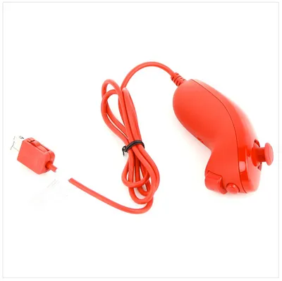 Produktbild von Original Nintendo Wii Nunchuk Controller / Fernbedienung Rot