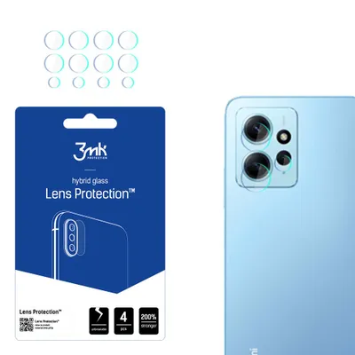 Produktbild von 3mk Hybridglas Lens Protection für Redmi Note 12 4G Kamera Objektiv Kameralinse 0,16mm 6H (4 Stück)