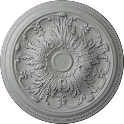Productafbeelding van Plafondmedaillon rond 20 inch met diameter van 3 inch - Decoratieve plafonddecoratie