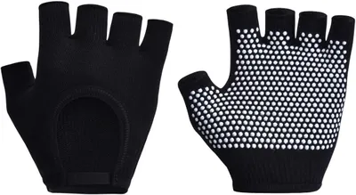 Productafbeelding van Antislip Yogahandschoenen - Vingerloze Fitnesshandschoenen - Stabiliteit Trainen - Verbeterde Grip Manchetten - One Size - Zwart