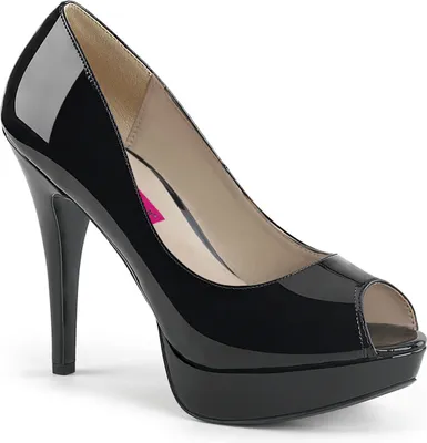 Zdjęcie produktu dla CHLOE-01 Uni  Pumps by Pleaser Pink Label, Black Patent , EU 42, US 10
