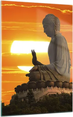 Produktbild von Bilder auf glas - Einteilig - tempel buddha - 50x70cm - Glasbilder - Wandbilder - Bilder - Kunstdruck - zum Aufhängen bereit - Wanddekoration aus Glas - Glas Bilder - Wandbild auf Glas - GPA50x70-3532