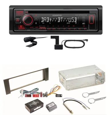 Produktbild von Kenwood KDC-BT450DAB Bluetooth Digitalradio CD Einbauset für Audi A4 B6 B7